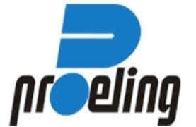 Modré a čierne logo s písmenom „P“ a textom „proreling“ na bielom pozadí.